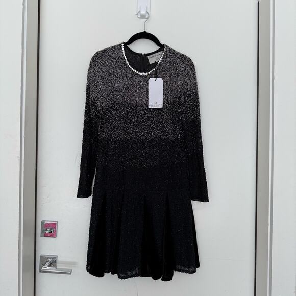 NWT NEW House of Mua Mua Starry Night Sequin Long Sleeve Mini Dress - Picture 2 of 8